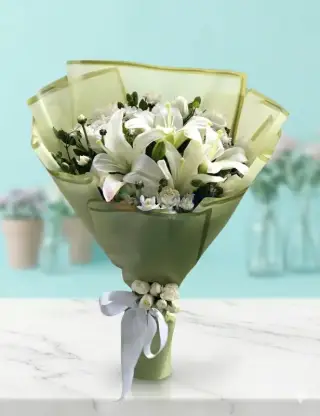 Yeşil Kaplama Beyaz Lilyum