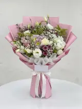 Karışık İthal Çiçekler Buketi
